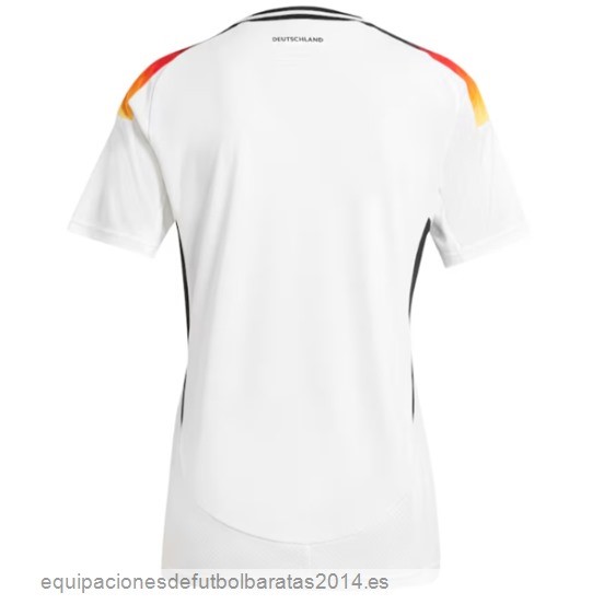 Nuevo 1ª Camiseta Mujer Alemania 2024 Blanco Baratas